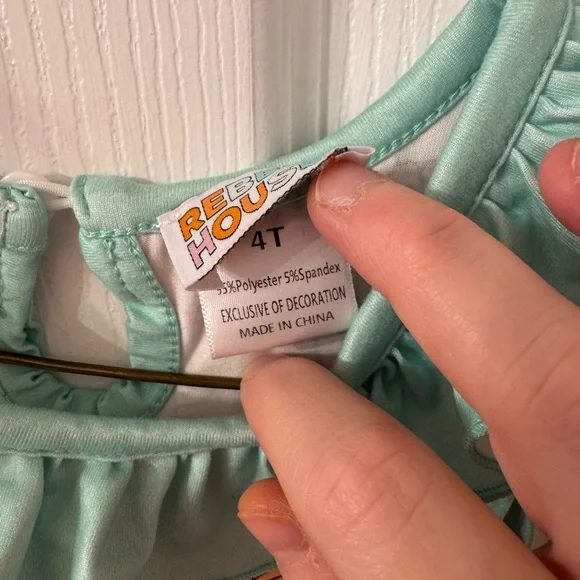 Rebel House Easter bunnies and carrots dress. - Picture 3 of 4